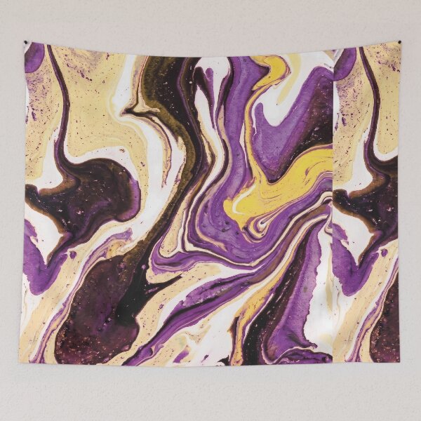 Item preview, Non-Binary Pride Flag Abstract Fluid Art Pattern designed and sold by Cannaxes Studio.