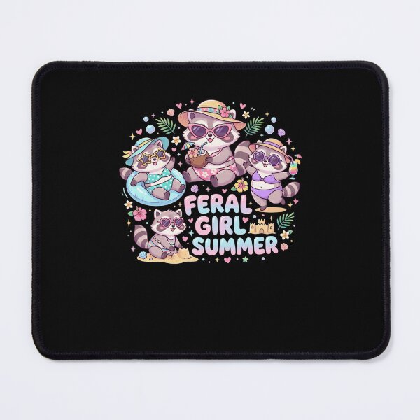 Item preview, Feral Raccoon Squad Beach Day Kawaii designed and sold by snowry.