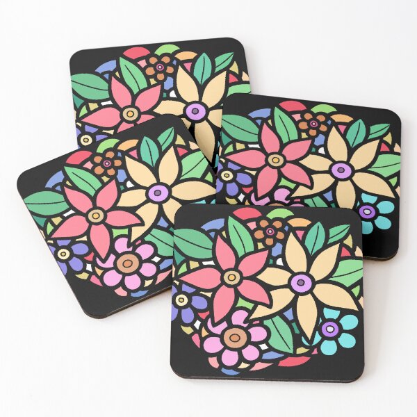 Item preview, Colorful Hand Drawn Floral Bouquet Art designed and sold by ubborn.