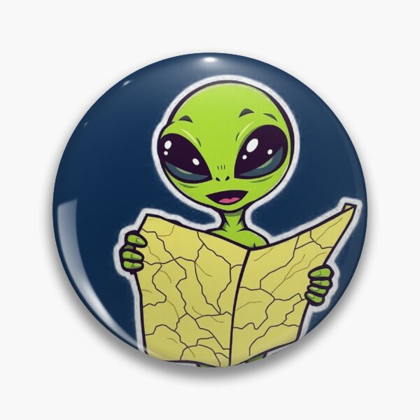 Item preview, Alien Lost in Car Sticker - Roadside Humor designed and sold by Tama-sirth.