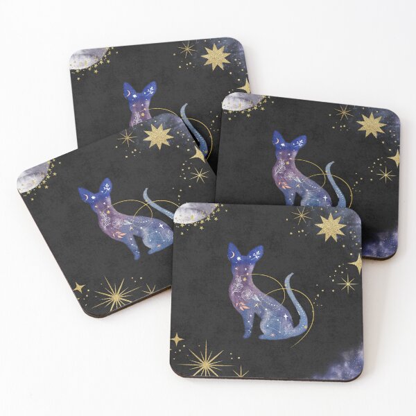 Item preview, Celestial Mystic Cat - Watercolor Sphynx Galaxy Aesthetic designed and sold by samahl_l.