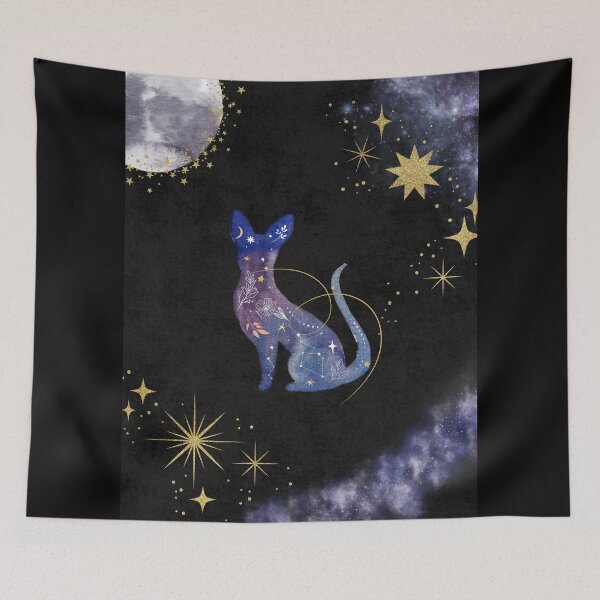 Item preview, Celestial Mystic Cat - Watercolor Sphynx Galaxy Aesthetic designed and sold by samahl_l.