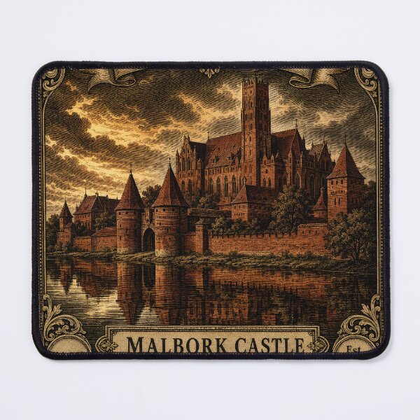 Item preview, Malbork Castle — Poland Travel Print — Vintage Landmark Art — Gift for History Lover designed and sold by Martin's_Design.