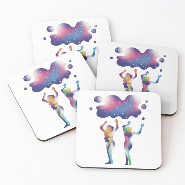 Item preview, Dreamy Galaxy Illustration – Dreamy Cosmic Women Art designed and sold by SunnyBunnyWorks.