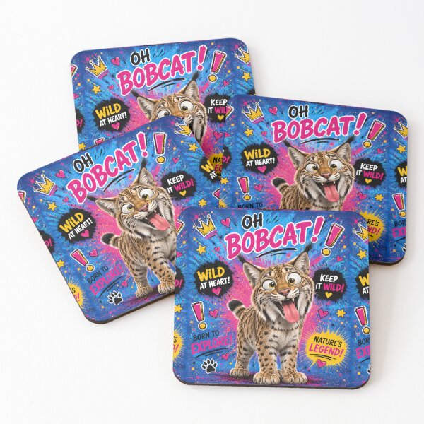 Item preview, Oh Bobcat Wild Pop Art designed and sold by Rohan132.