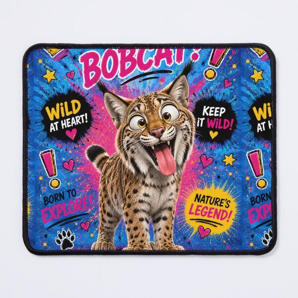 Item preview, Oh Bobcat Wild Pop Art designed and sold by Rohan132.