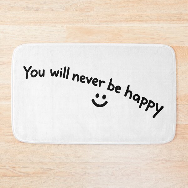 Item preview, You Will Never Be Happy - Black Ink - The Nice Guys designed and sold by hesjustken.