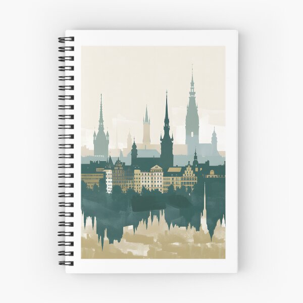 Item preview, Hamburg Minimalist Poster | Hamburg Skyline Wall Poster | Living Room Wall Decor | Hamburg Gift | City Poster of the Hanseatic City designed and sold by NullLinie28.