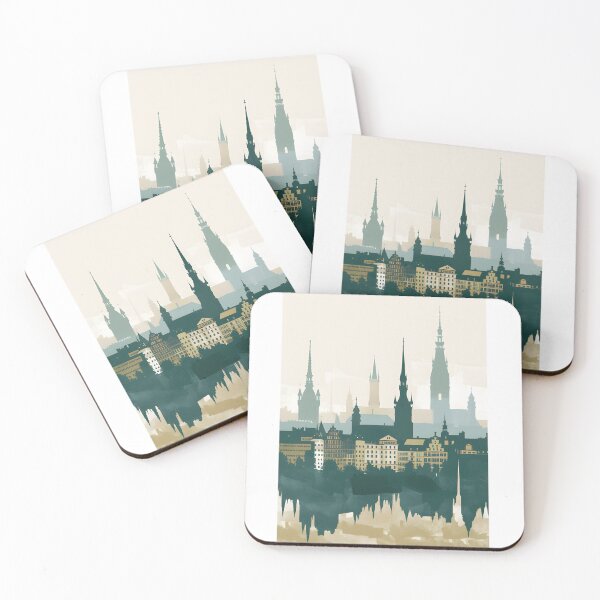 Item preview, Hamburg Minimalist Poster | Hamburg Skyline Wall Poster | Living Room Wall Decor | Hamburg Gift | City Poster of the Hanseatic City designed and sold by NullLinie28.