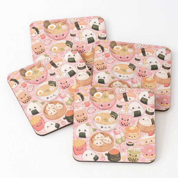 Item preview, Kawaii Food Throw Blanket – Cute Anime Dumpling & Ramen Aesthetic Plush Blanket designed and sold by Aramdesing.