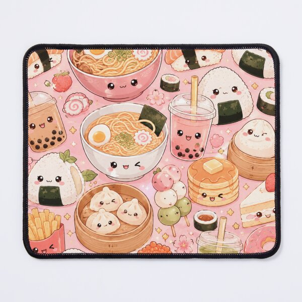 Item preview, Kawaii Food Throw Blanket – Cute Anime Dumpling & Ramen Aesthetic Plush Blanket designed and sold by Aramdesing.