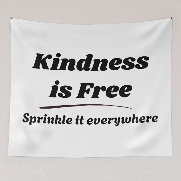 Item preview, Kindness Is Free Inspirational Typography Quote designed and sold by PixelParinda.