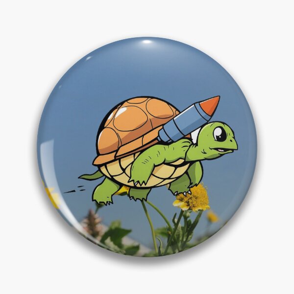 Item preview, Turbo Turtle Sticker with Rocket designed and sold by Tama-sirth.