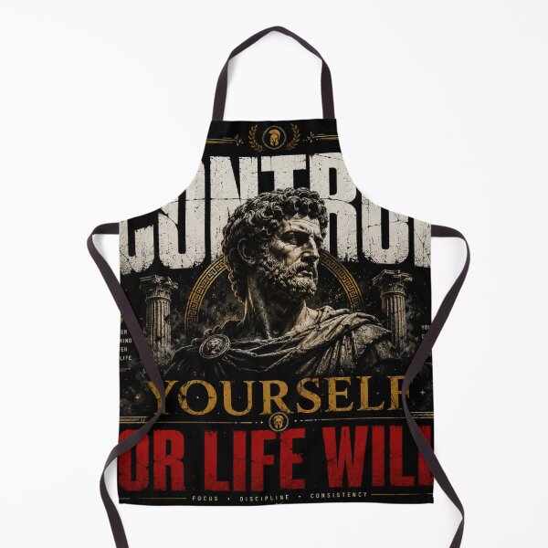Item preview, Control Yourself Or Life Will Modern Stoic Design designed and sold by LowBatteryStudio ⭐.