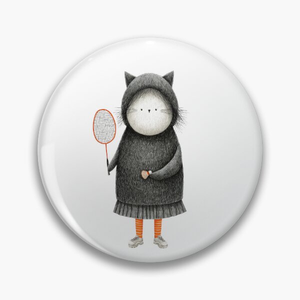 Item preview, Cute Halloween Badminton Bat Character designed and sold by VikArt7.
