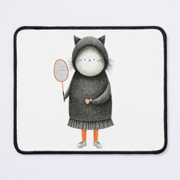Item preview, Cute Halloween Badminton Bat Character designed and sold by VikArt7.