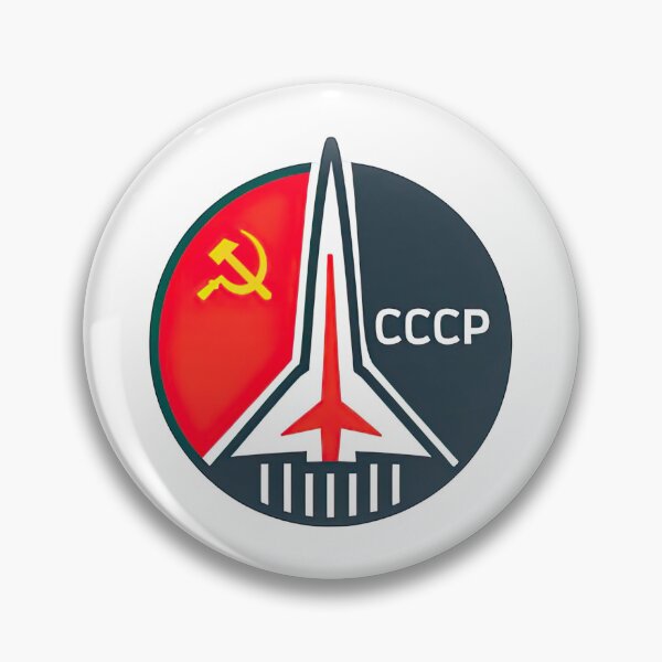 Item preview, Soviet Cosmonaut CCCP Retro Space Badge designed and sold by Retr0Tshirts.