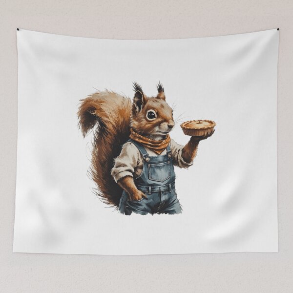 Item preview, Thanksgiving Squirrel with Pie designed and sold by AQUILAKREO.