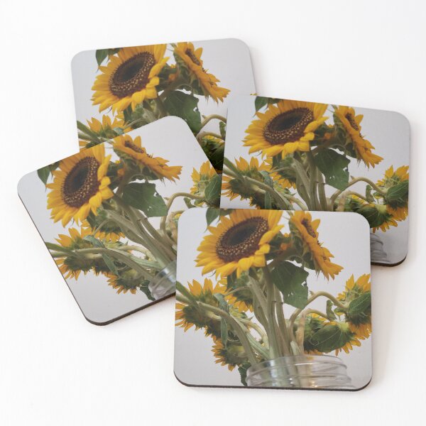 Item preview, Yellow Sunflowers in Glass Jar Photography I designed and sold by Ayiti-Mar.