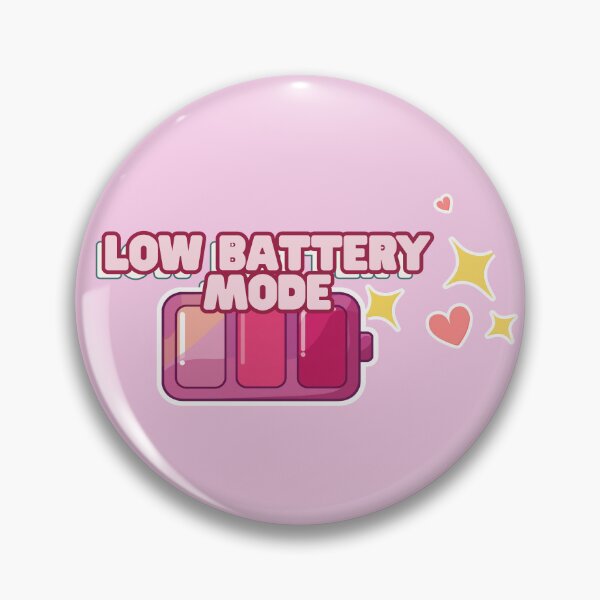 Item preview, Low Battery Mode Sticker | Cozy Burnout Aesthetic | Introvert Energy designed and sold by SwampKittyCo.