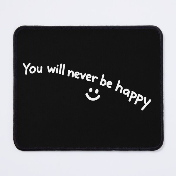 Item preview, You Will Never Be Happy - White Ink - The Nice Guys designed and sold by hesjustken.