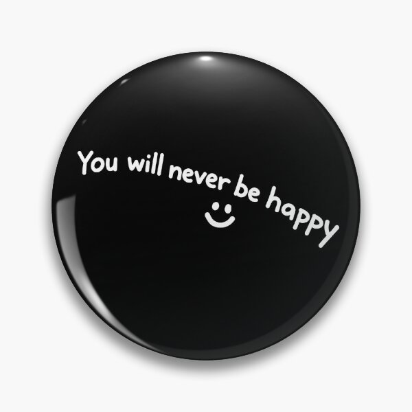 Item preview, You Will Never Be Happy - White Ink - The Nice Guys designed and sold by hesjustken.