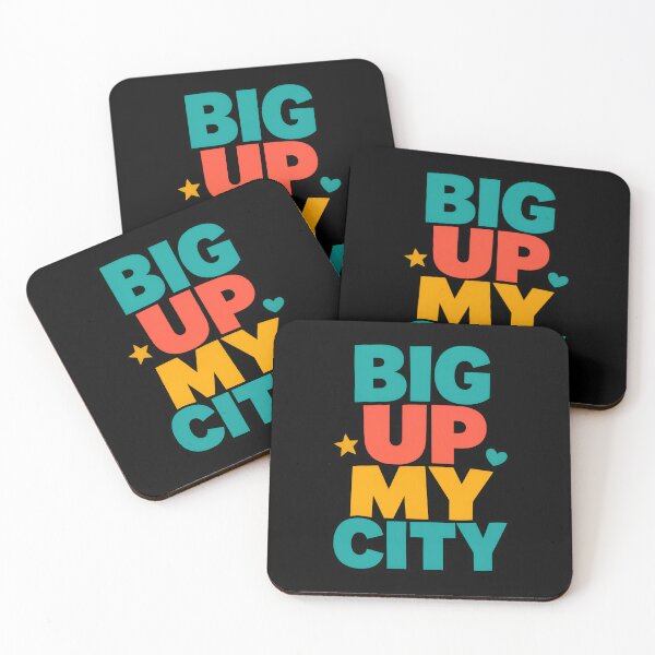 Item preview, Big Up My City Bold Local Pride Quote designed and sold by TeeTimeTreasure.