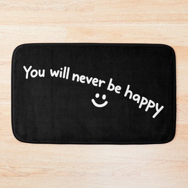 Item preview, You Will Never Be Happy - White Ink - The Nice Guys designed and sold by hesjustken.