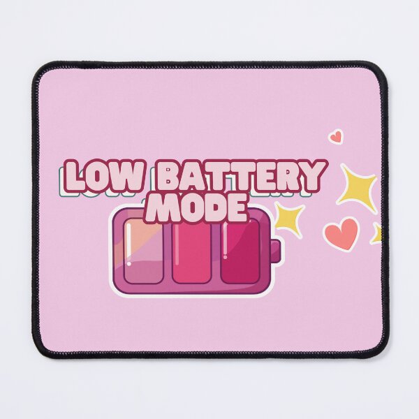 Item preview, Low Battery Mode Sticker | Cozy Burnout Aesthetic | Introvert Energy designed and sold by SwampKittyCo.