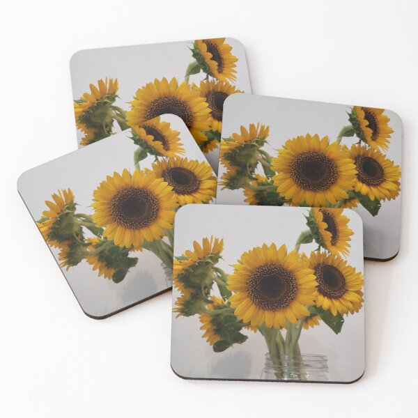 Item preview, Yellow Sunflowers in Glass Jar Photography II designed and sold by Ayiti-Mar.