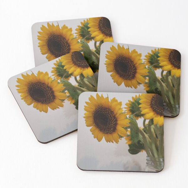 Item preview, Yellow Sunflowers in Glass Jar Photography III designed and sold by Ayiti-Mar.