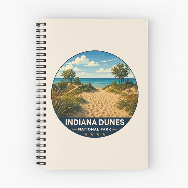 Item preview, Indiana Dunes National Park Retro Lakeshore designed and sold by Gideon Emmerich.
