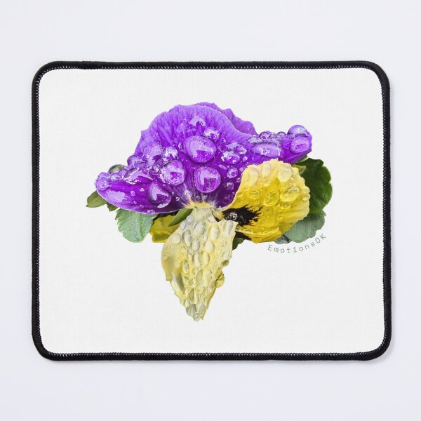 Item preview, Pansies with raindrops photography · Everyday magic · Welcome to your home designed and sold by EmotionsOK.