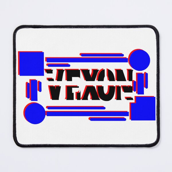 Item preview, Vexon Cyberpunk Streetwear Graphic – Neon Red Blue Futuristic Design designed and sold by PrimeVectorLab.