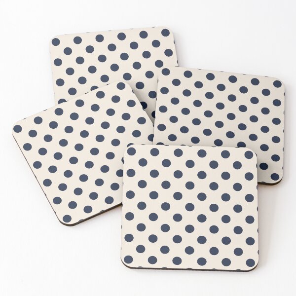 Item preview, Navy Blue Polka Dot Pattern – Reverse Neutral Spots Print designed and sold by Fezzyboo.
