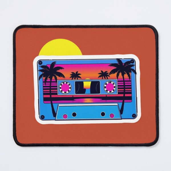 Item preview, Synthwave 80s Audio Cassette Sticker designed and sold by Tama-sirth.