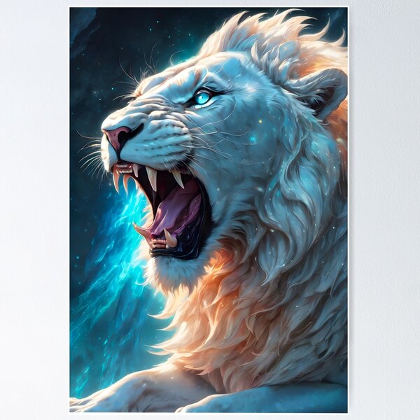Item preview, Growling lion designed and sold by Elisa Miller.