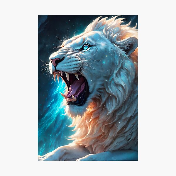 Item preview, Growling lion designed and sold by Elisa Miller.