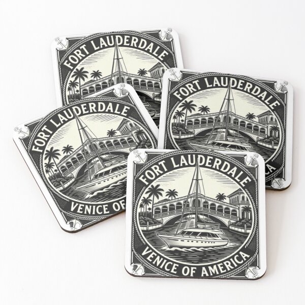 Item preview, Fort Lauderdale Venice of America - Vintage Yacht Canal Nautical Crest T-Shirt designed and sold by The imaginary unit..