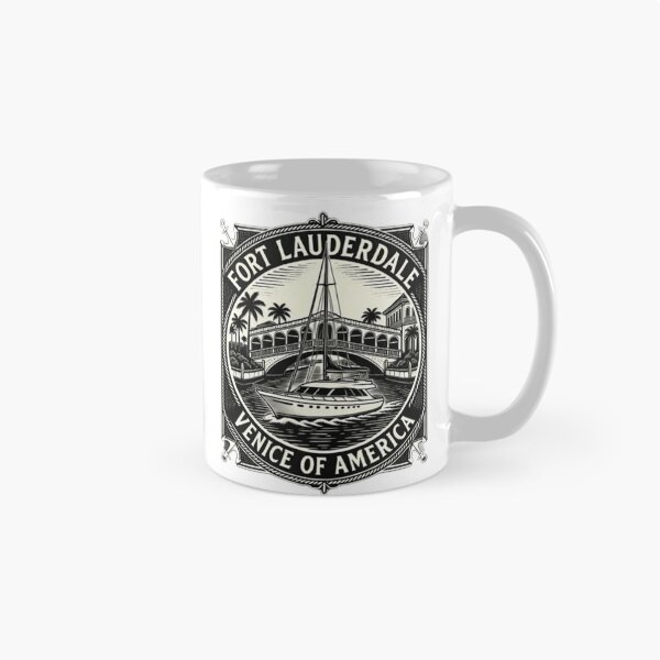 Item preview, Fort Lauderdale Venice of America - Vintage Yacht Canal Nautical Crest T-Shirt designed and sold by The imaginary unit..