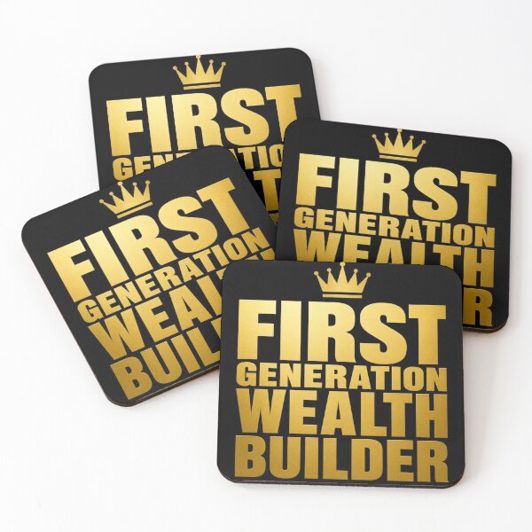 Item preview, First Generation Wealth Builder T-Shirt First Gen Gift Financial Freedom Tee designed and sold by BrokeNoMoreCo.