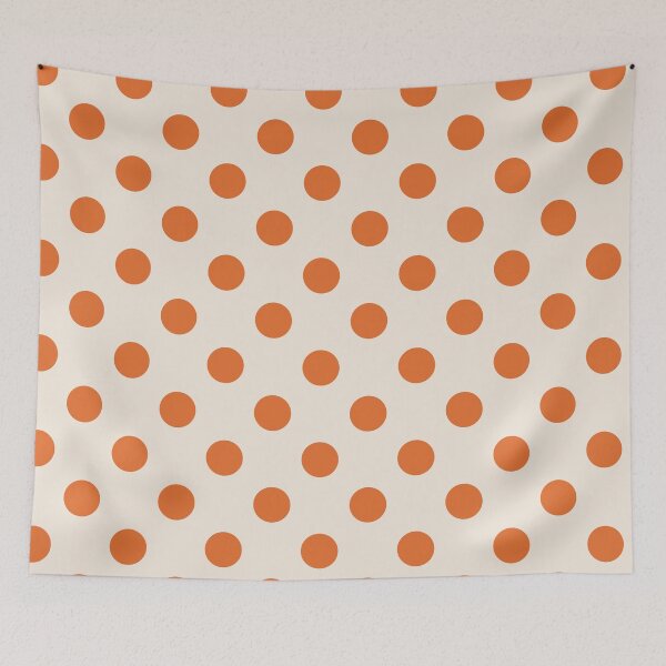 Item preview, Orange Polka Dot Pattern – Reverse Neutral Spots Print designed and sold by Fezzyboo.