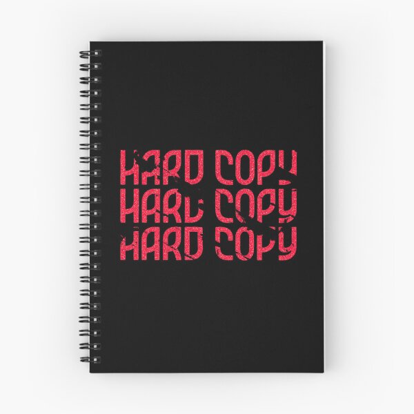 Item preview, HARD COPY Red Distressed Cyberpunk Typography designed and sold by RDproject.