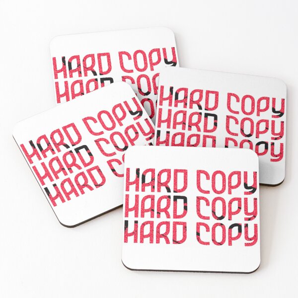 Item preview, HARD COPY Red Distressed Cyberpunk Typography designed and sold by RDproject.
