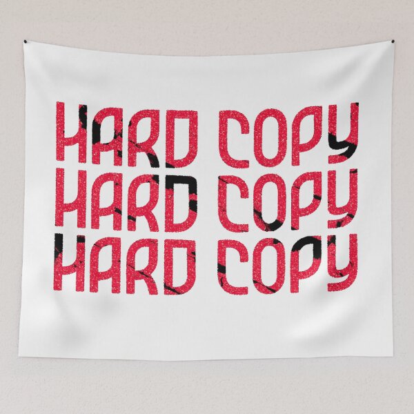 Item preview, HARD COPY Red Distressed Cyberpunk Typography designed and sold by RDproject.