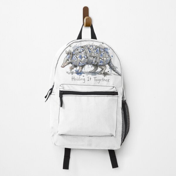 Item preview, Holding It Together: Fragile Porcelain Armadillo Illustration designed and sold by SoulPT.