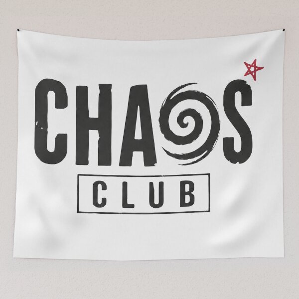 Item preview, Chaos Club – Dark Grunge Spiral Typography Design designed and sold by FusiTink.