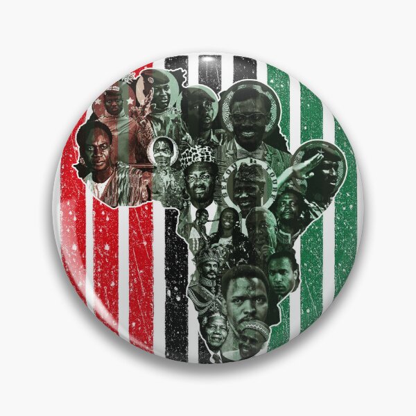 Item preview, African Revolutionaries Map of Africa - Sankara Lumumba Nkrumah Mandela - Pan African Flag Black History Art designed and sold by Youngkev-arts.