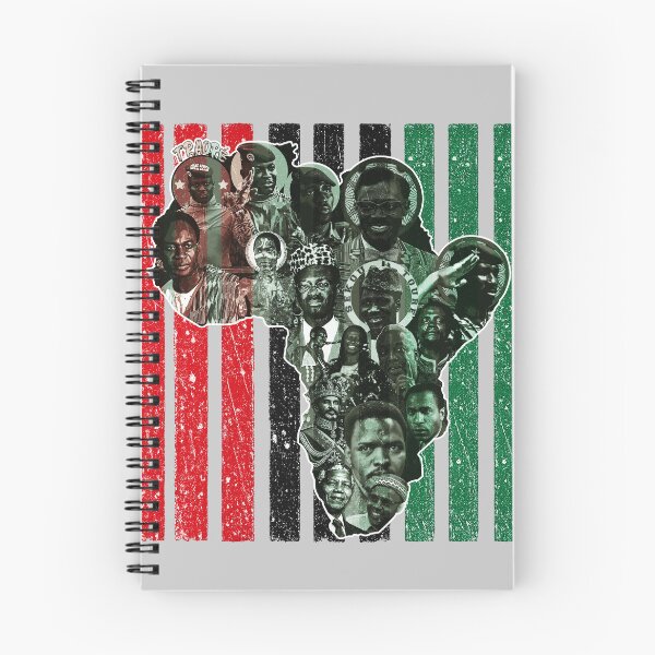Item preview, African Revolutionaries Map of Africa - Sankara Lumumba Nkrumah Mandela - Pan African Flag Black History Art designed and sold by Youngkev-arts.
