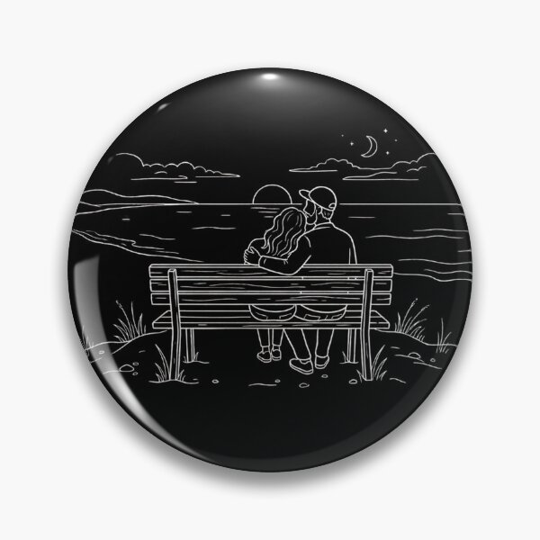Item preview, Couple Watching Sunset Line Ar designed and sold by Pedrojezu.